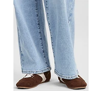 And Now This Women's Tie-Front Wide-Leg Jeans, Macy's Exclusive