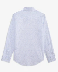 Calvin Klein Boys' 8-20 Dotted Floral Print Dress Shirt