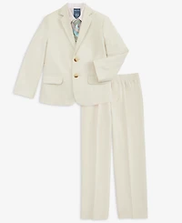 Nautica Toddler Boys' & Khaki Linen-Look 4-Pc. Suit Set