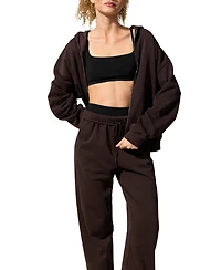 Lilysilk Women's Oversized Seamflow Full-Length Zip Hoodie