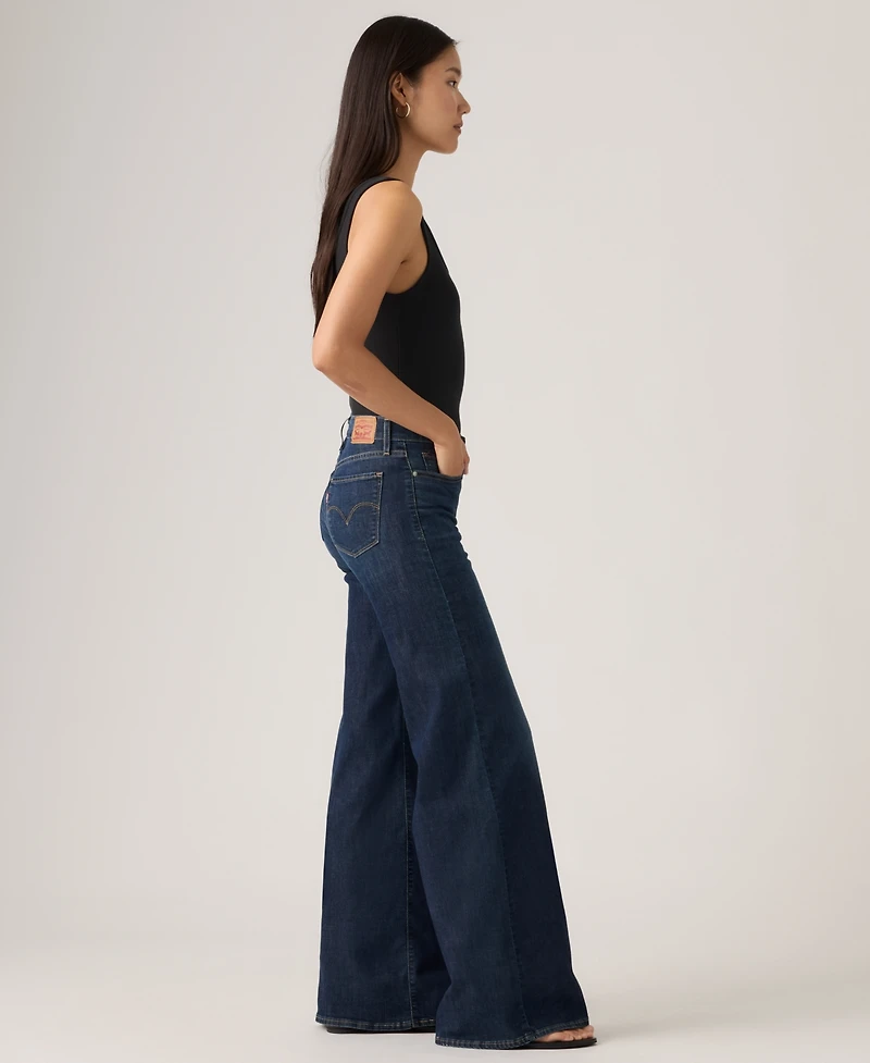 Levi's Juniors' 318 Shaping Wide-Leg Mid-Rise Jeans