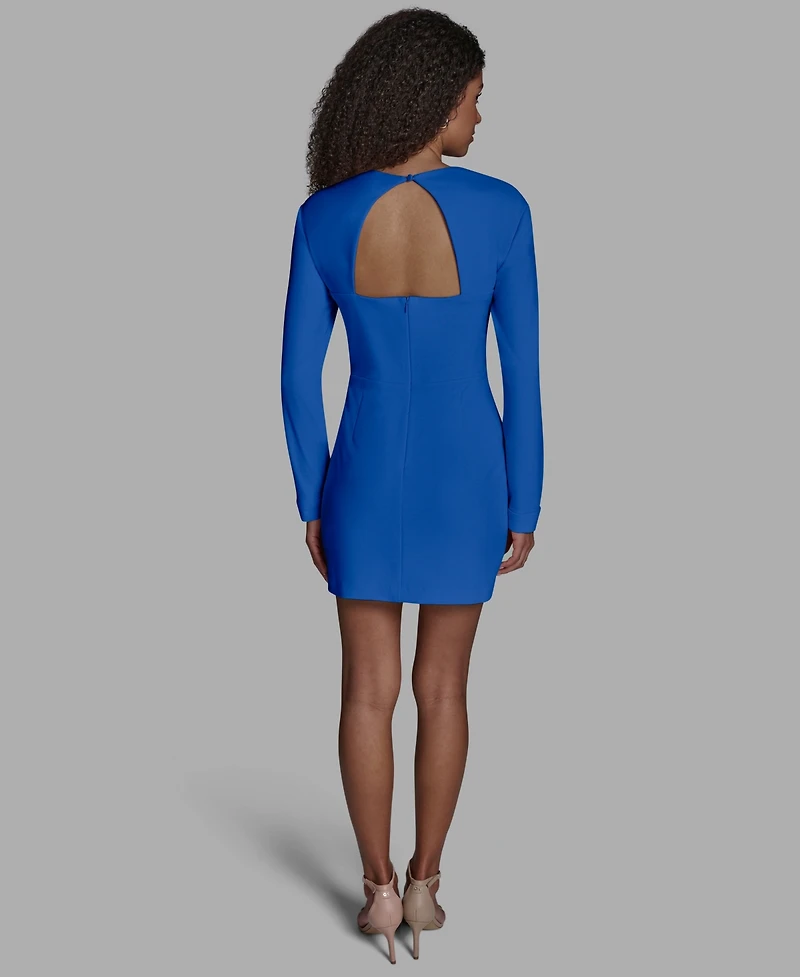 Bcbg Women's Square Neck Corset A-Line Dress
