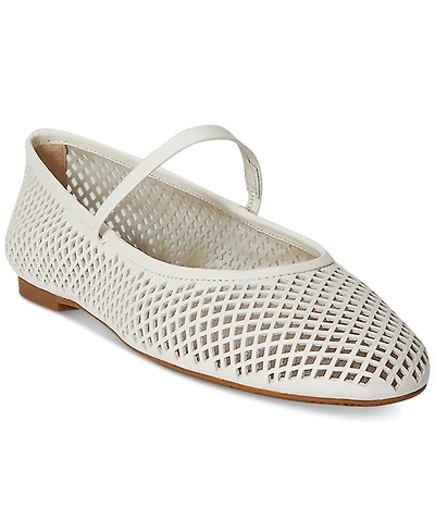 Lauren Ralph Women's Jayna Mary Jane Flat