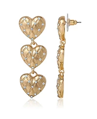 Juicy Couture Triple Heart Drop Earrings