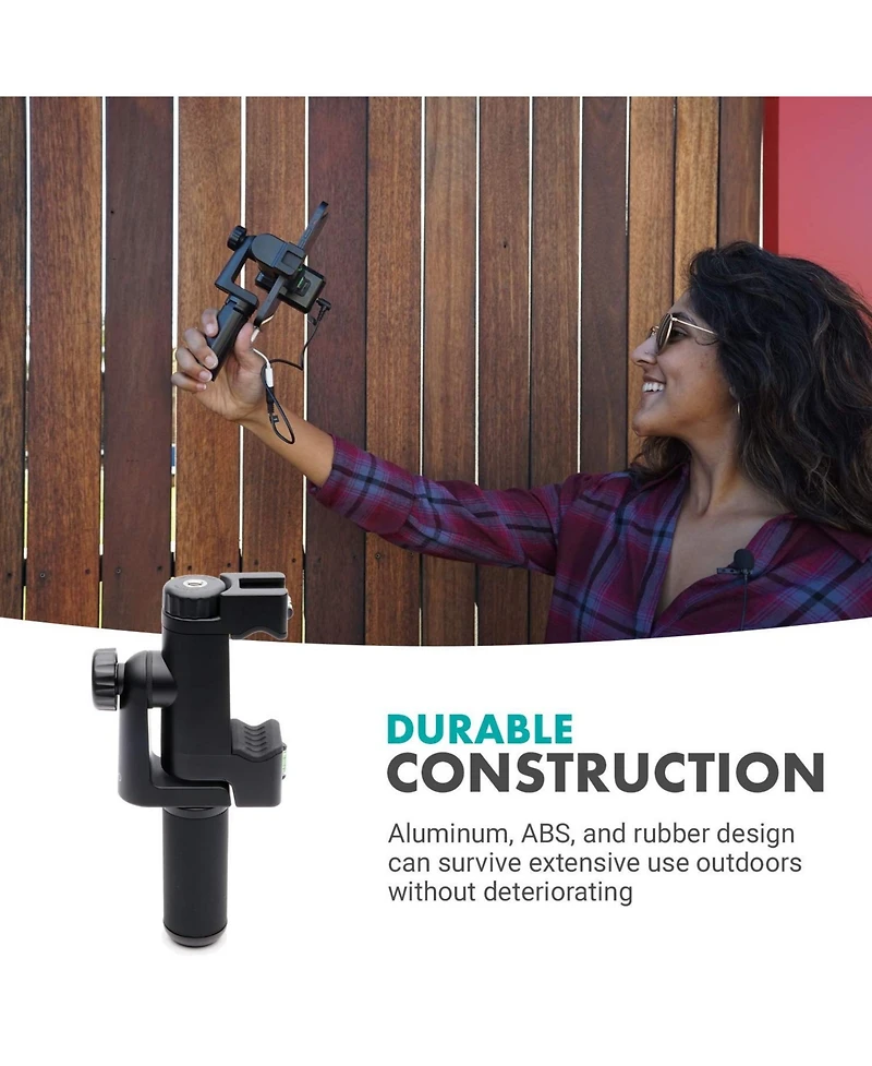 Movo Pr-3 Rotating Smartphone Grip Handle Rig with Vertical and Horizontal Positions