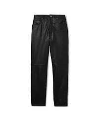 Reiss Women's Leather Slim-Leg Pants