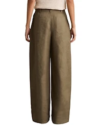 Reiss Women's Linen Wide-Leg Pants