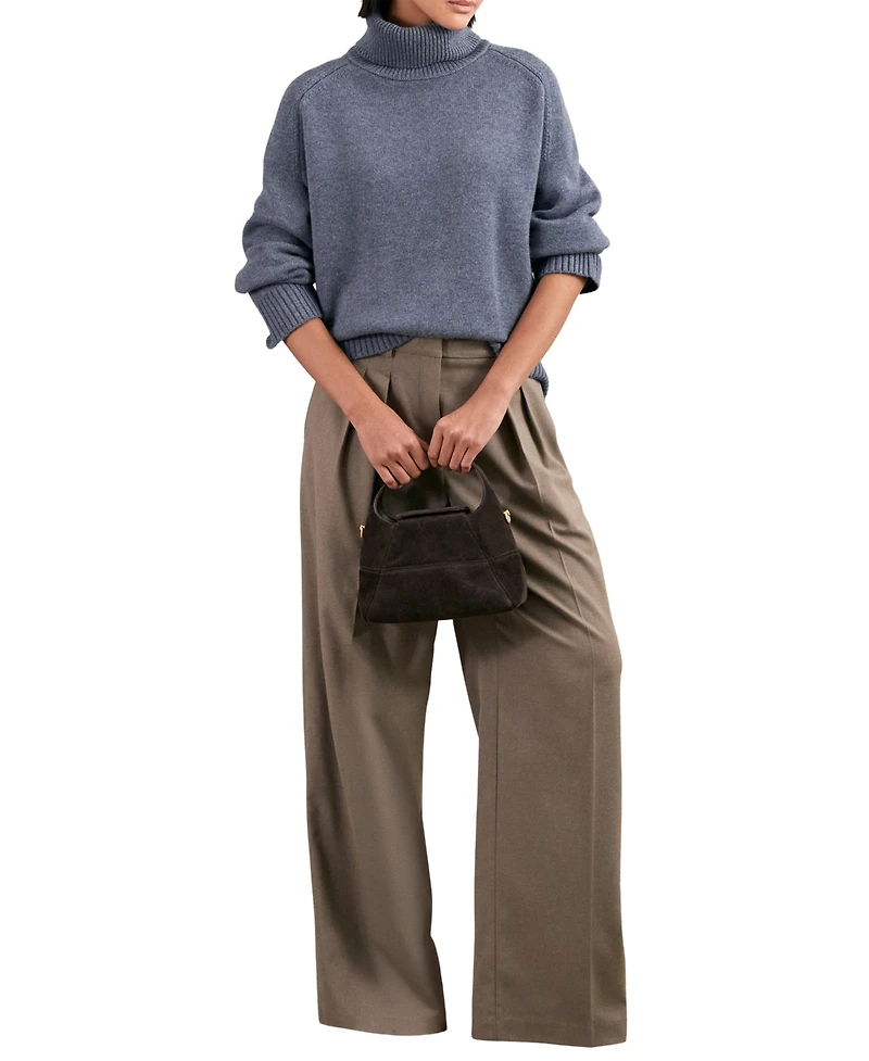 Reiss Women's Wool-Cashmere Roll-Neck Sweater