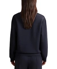 Reiss Women's Interlock Shawl-Neck with Modal Sweatshirt