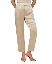 Reiss Women's Satin Tapered Pants