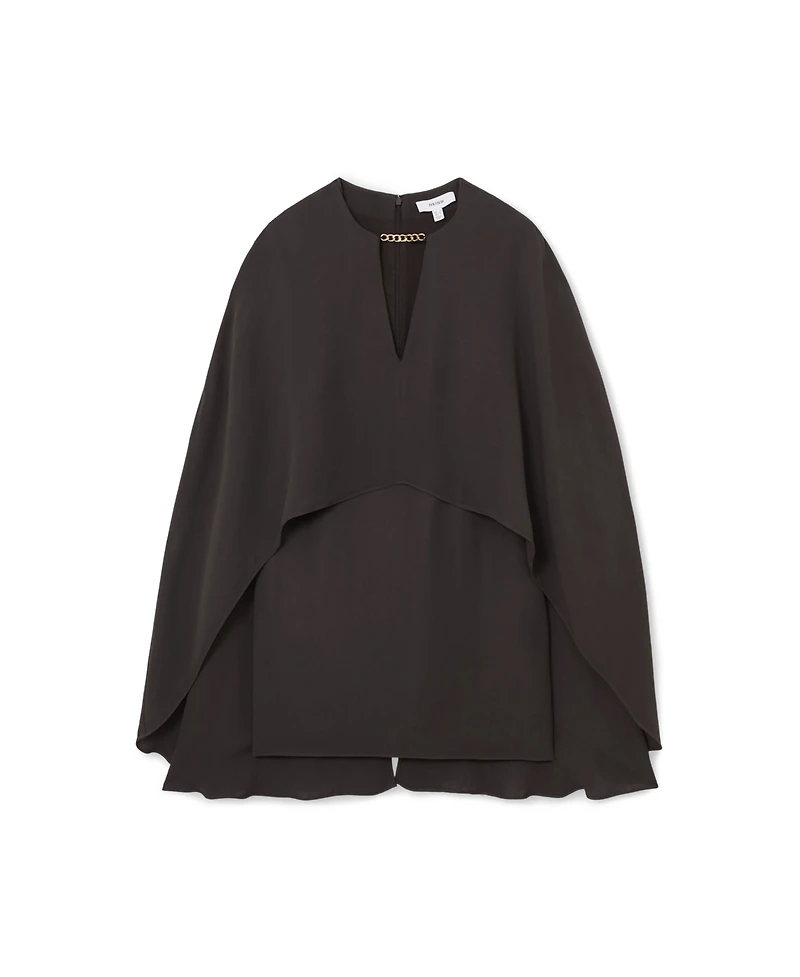 Reiss Women's Chain-Detail Cape Mini Dress