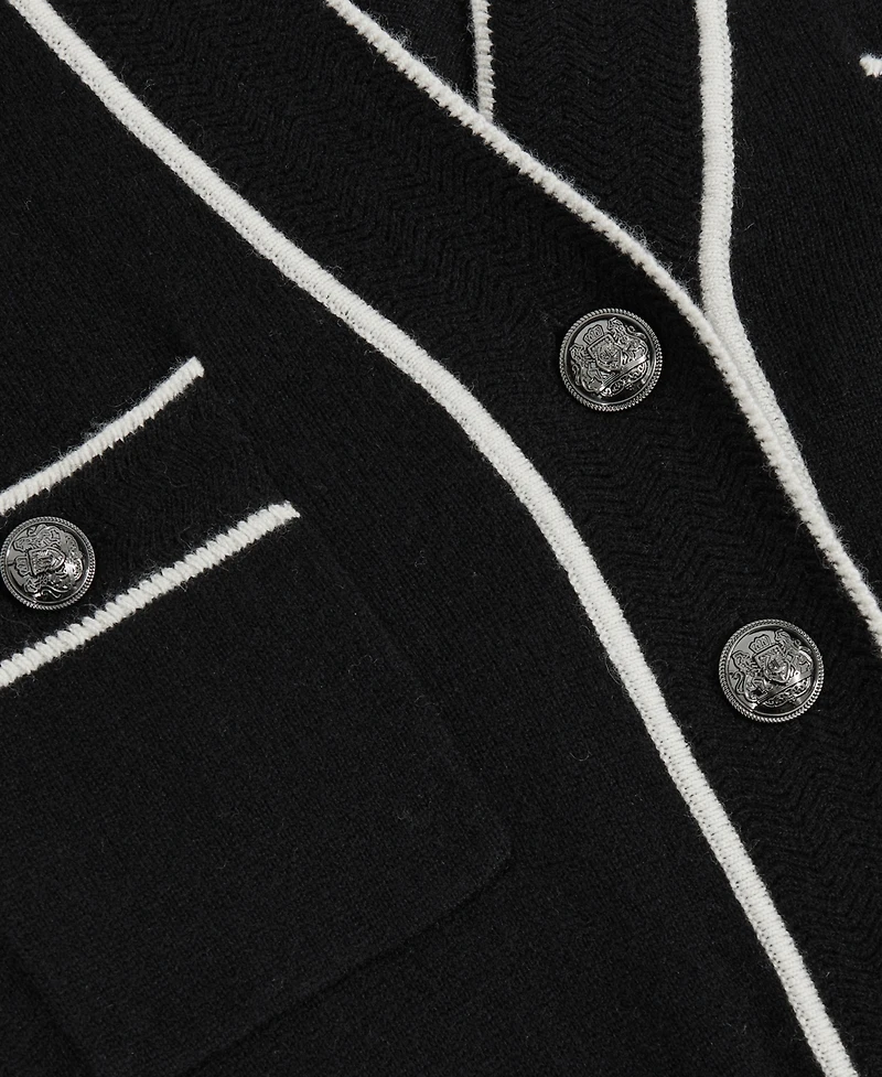 Reiss Women's Wool-Blend Tipped with Cashmere Dress