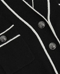 Reiss Women's Wool-Blend Tipped with Cashmere Dress