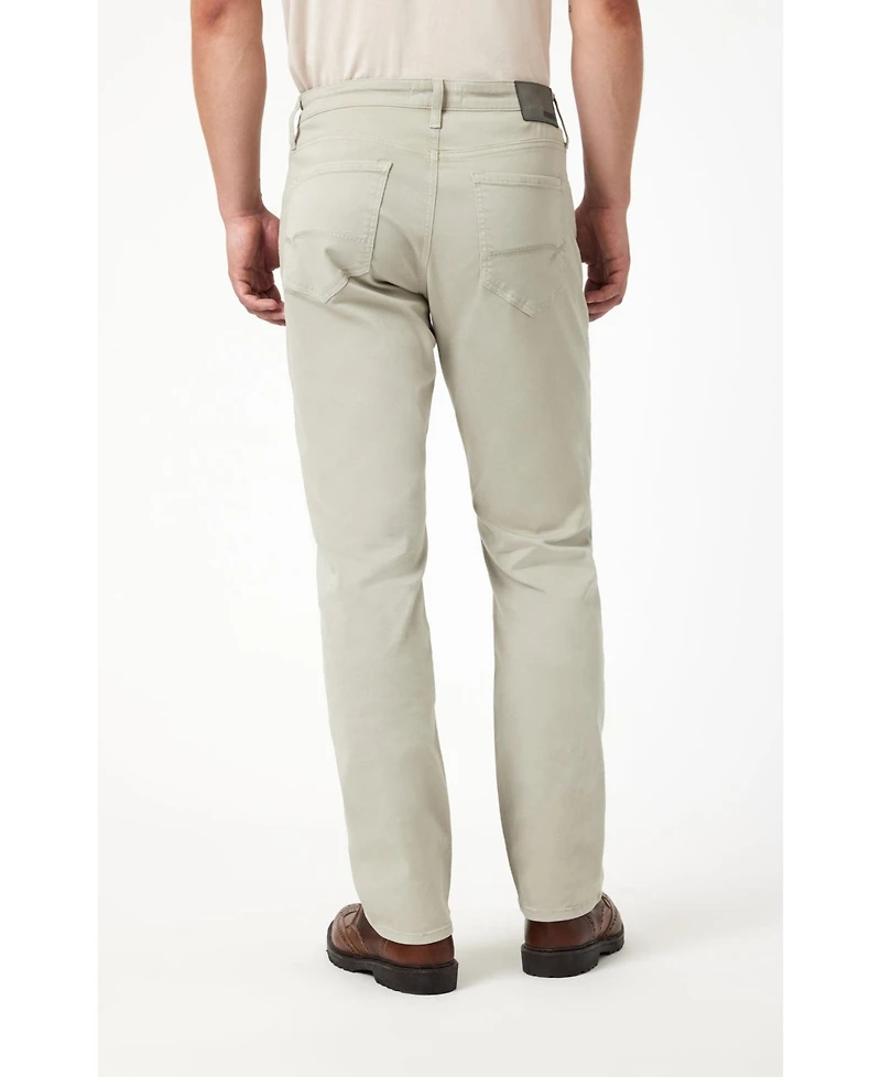 Mavi Jeans Men's Mavi Matt Relaxed Straight Leg In Silver Casual Twill