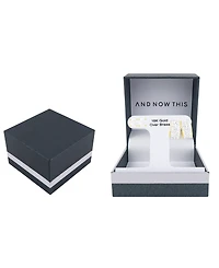 And Now This Crystal Stud and Hoop Earrings Set