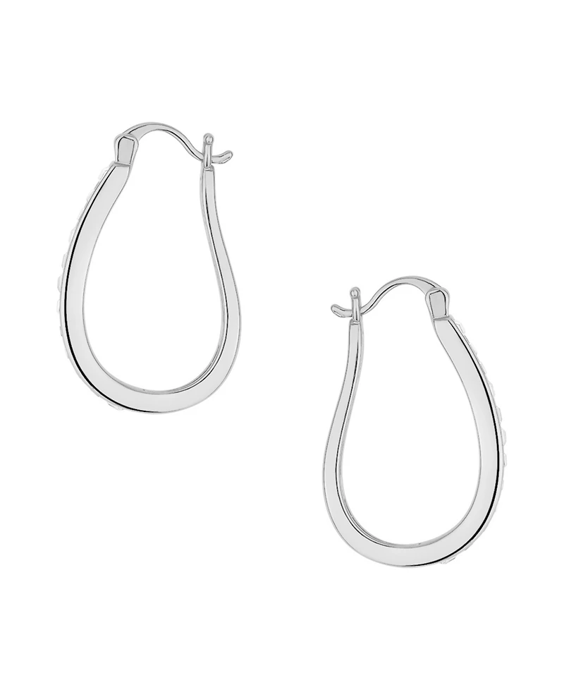 And Now This Crystal Hoop Earrings