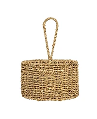 Storied Home Round Seagrass Multi-Section Caddy