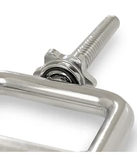 Sunny Health & Fitness 34” Threaded Chrome Tricep Bar with Star-Lock Collars