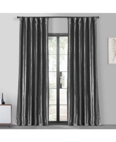 Half Price Drapes Faux Silk Taffeta Blackout Curtain