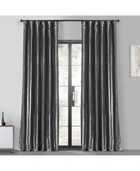 Half Price Drapes Faux Silk Taffeta Blackout Curtain