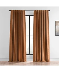 Half Price Drapes Mist Greige Vintage Textured Faux Dupioni Silk Curtain