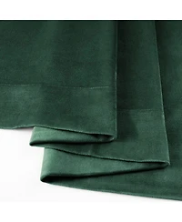 Half Price Drapes Blackforest Green Signature Velvet Blackout Curtain