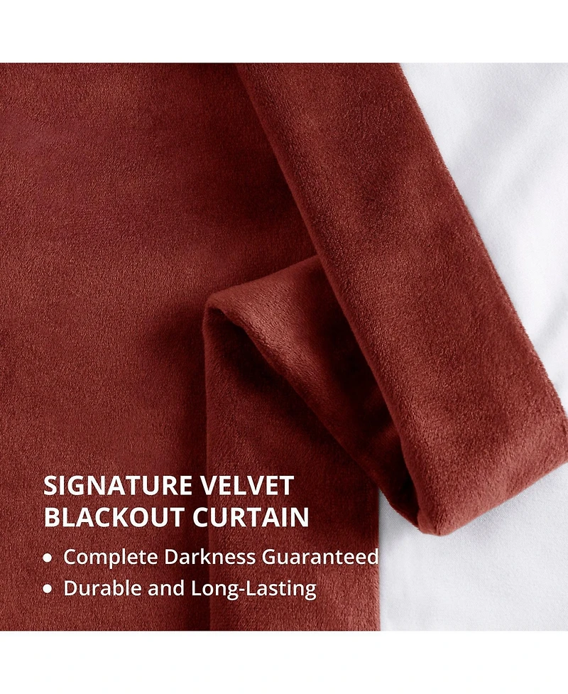 Half Price Drapes Signature Velvet Blackout Curtain