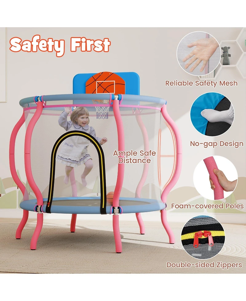 Skonyon Kids Trampoline Indoor & Outdoor Pumpkin Trampoline