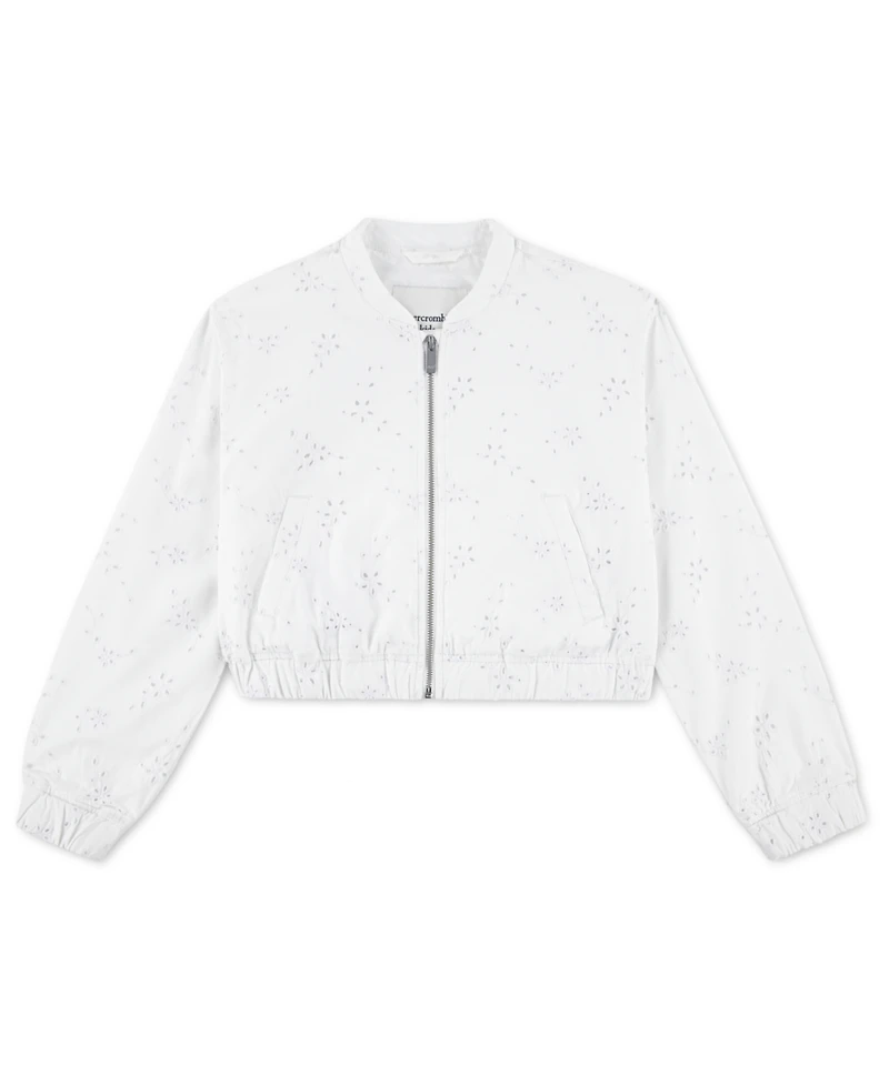 abercrombie kids Girls Floral Print Bomber Jacket
