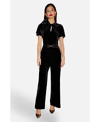 Yumi Women's Check Wrap Skirt With Buckle