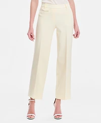 Anne Klein Women's Liberty Stretch High Rise Wide-Leg Pull-On Pants