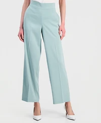 Anne Klein Women's Pull-On High-Rise Wide-Leg Pants