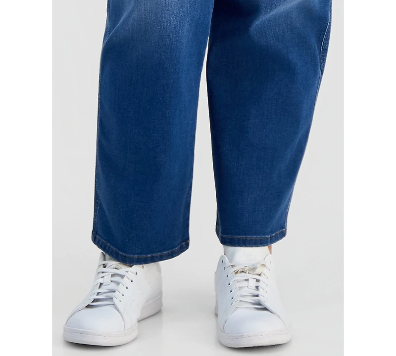 Style & Co Plus Pull-On Shaping High-Rise Straight-Leg Jeans, Macy's Exclusive