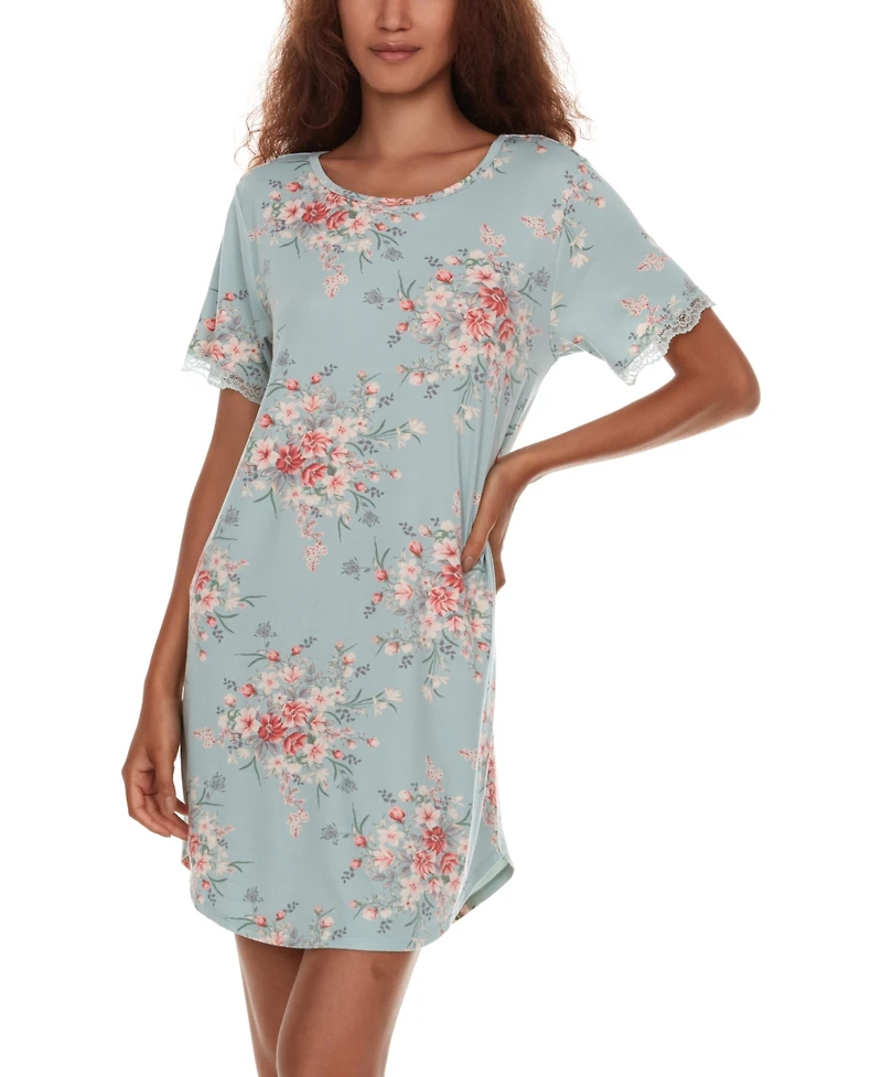 Flora by Flora Nikrooz Women's Kathleen Short Sleeve Sleepshirt