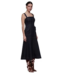 Avec Les Filles Women's Denim Midi Dress