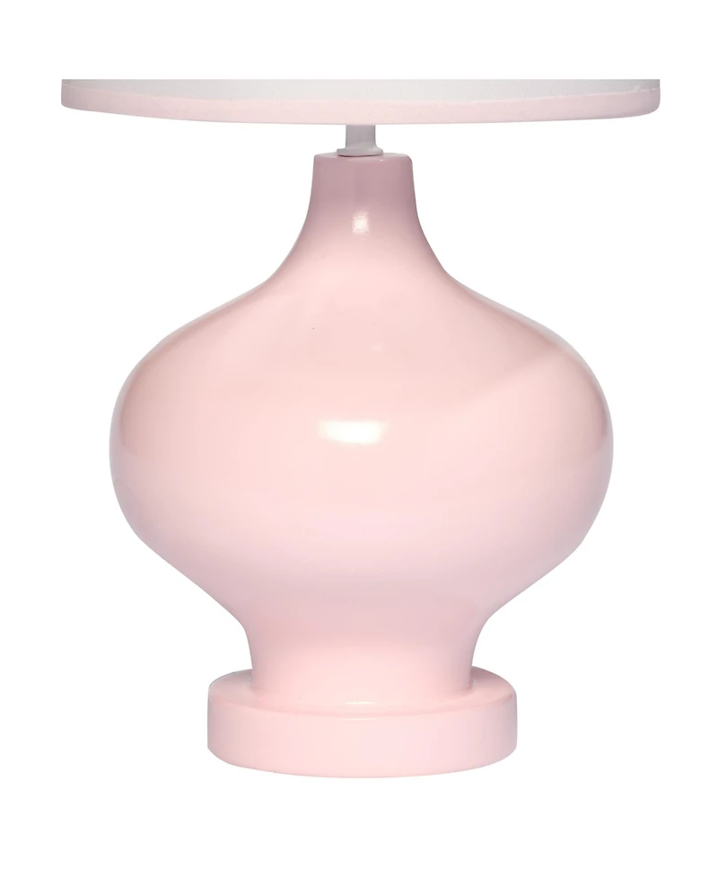 Lambs & Ivy Coquette Floral Aesthetic Pink Bows Lamp with Shade