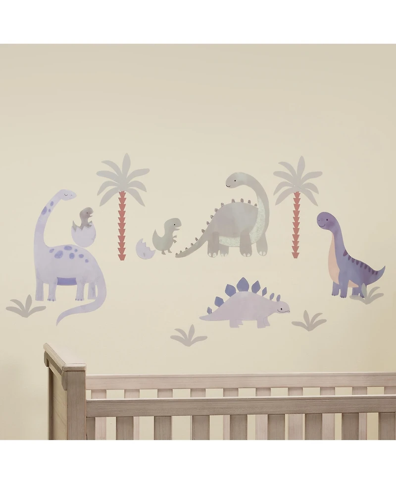 Lambs & Ivy Dino-Might Watercolor Dinosaur Theme Wall Decals/Stickers