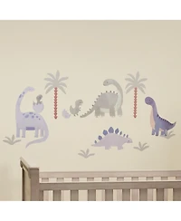 Lambs & Ivy Dino-Might Watercolor Dinosaur Theme Wall Decals/Stickers