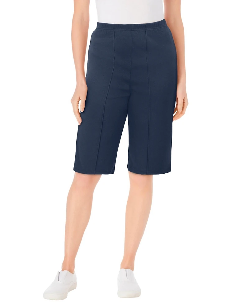 Woman Within Plus Knit Bermuda Short