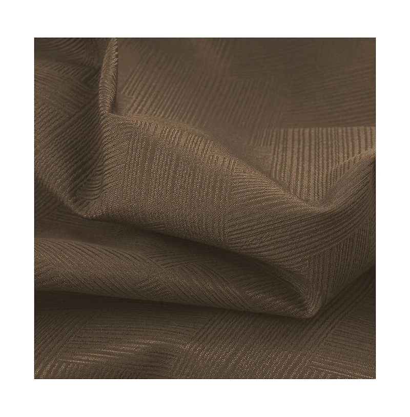 Rt Designers Collection Barron Two Pack Premium Grommet Curtain Panel 54" x 84" Taupe