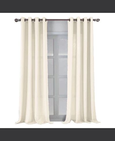 Rt Designers Collection Cole Textured Grommet Room Darkening Curtain Panel 54" x 84