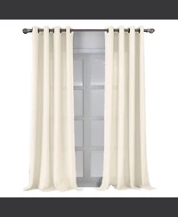 Rt Designers Collection Cole Textured Grommet Room Darkening Curtain Panel 54" x 84
