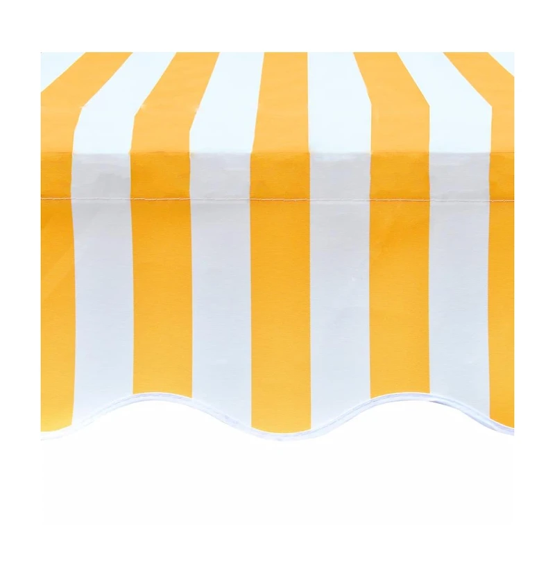 Awning Top Canvas Sunflower Yellow & White 9' 10"x8' 2" (Frame Not Included)