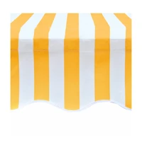 Awning Top Canvas Sunflower Yellow & White 9' 10"x8' 2" (Frame Not Included)