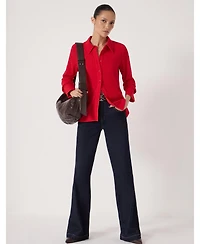 Hush Women's Textured Slim Shirt