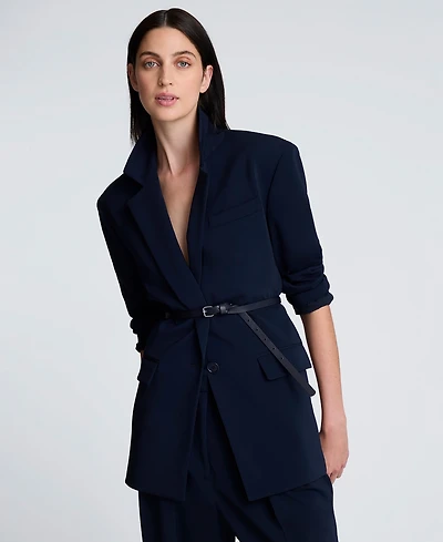 Kenneth Cole Women's Notch Collar Belted Jacket