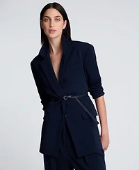 Kenneth Cole Women's Notch Collar Belted Jacket