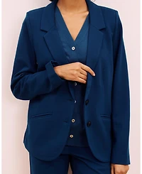 Universal Standard Women's Plus Beas Ponte Blazer