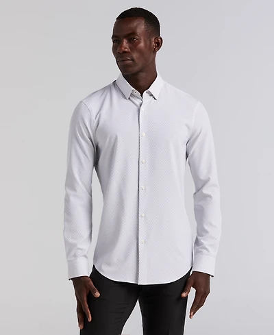 Perry Ellis Men's Slim-Fit Diamond Geo Print Shirt