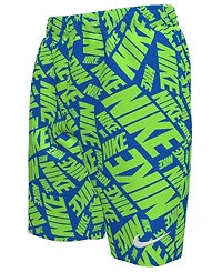 Nike Big Boys 7" Tossed Block Volley Swim Shorts